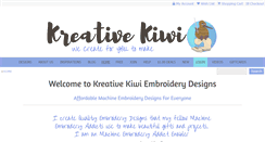 Desktop Screenshot of kreativekiwiembroidery.co.nz