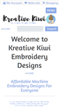 Mobile Screenshot of kreativekiwiembroidery.co.nz